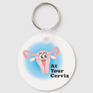 Llavero En su Cervix Funny Uterus Keychain