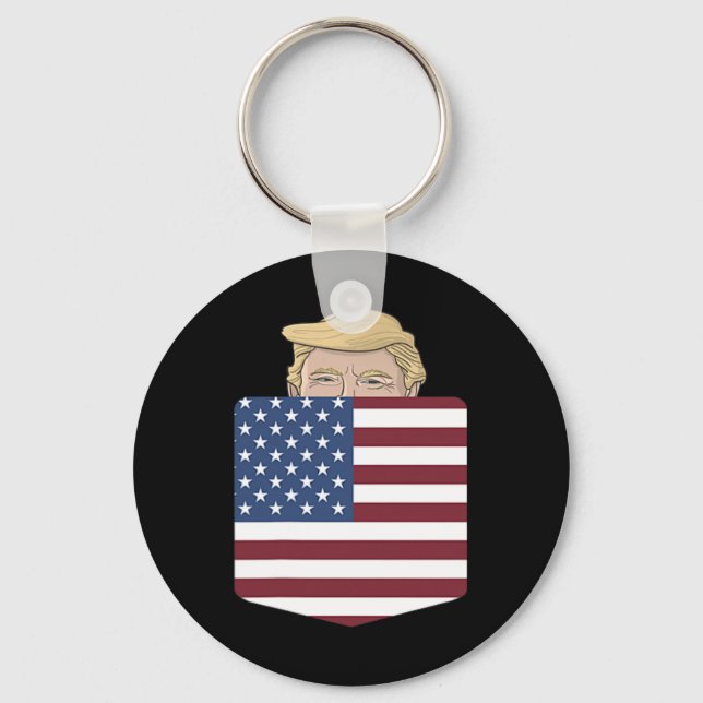 Llavero En Tu Bolsillo Elección De Estados Unidos Trump Pa (Anverso)