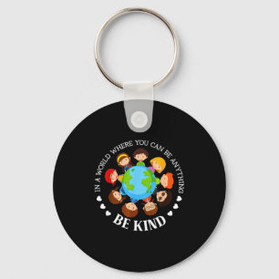 Llavero En un mundo sé amable niños tierra mundo día de am