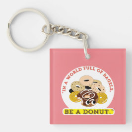 LLAVERO EN UNA PALABRA DE BAGELS, SEA UN DONUTS