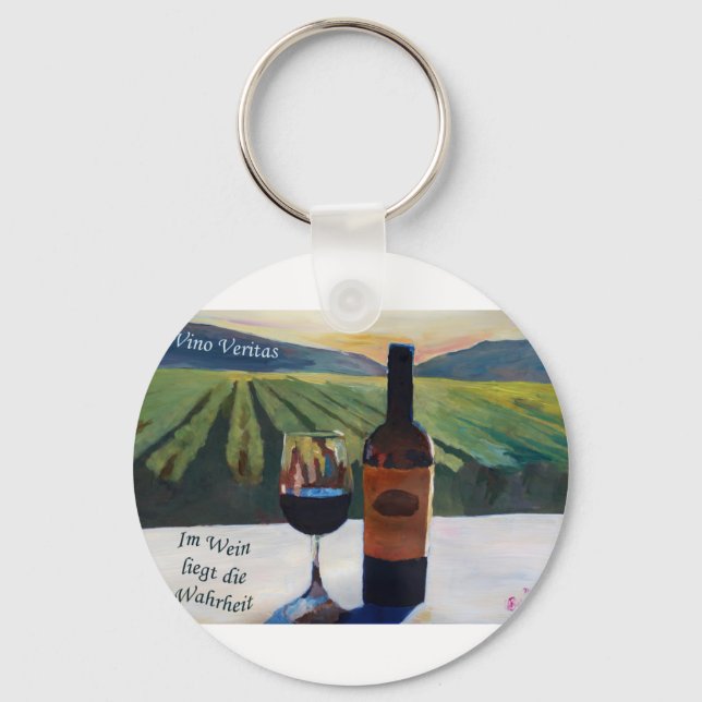 Llavero En Vino Veritas - Im Wein liegt die Wahrheit (Anverso)