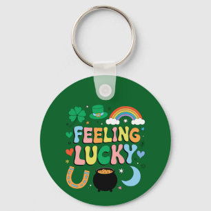 Llavero Encantador Día de San Patricio Sentirse Afortunado