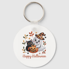 Llavero Encantadora tarjeta de saludo de Halloween - Embr