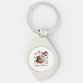 Llavero Encantadora tarjeta de saludo de Halloween - Embr