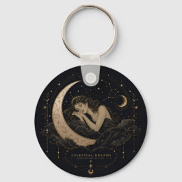 Llavero Encanto Celestial Luna y Estrellas 