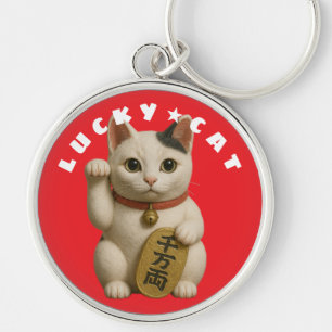 Llavero Encanto de un gato suertudo japonés