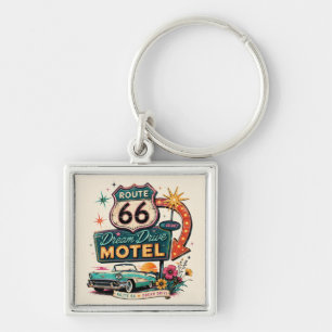 Llavero Encanto de viaje retro por la Ruta 66
