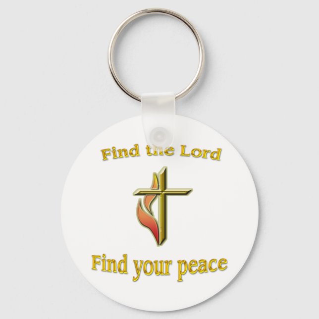 Llavero Encuentra al Señor tu paz (Anverso)