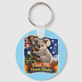 Llavero Encuéntrame en Australia – Árbol de abrazo de koal