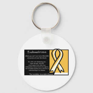 Llavero Endometriosis - Cinta amarilla