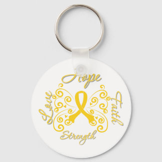 Llavero Endometriosis Esperanza Motto Mariposa