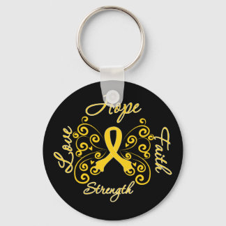 Llavero Endometriosis Esperanza Motto Mariposa