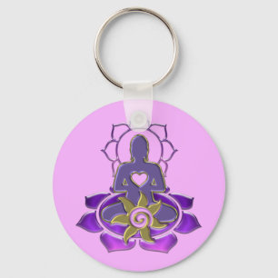 Llavero Energía BUDDHA   rosa claro