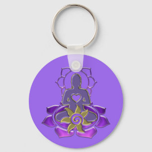 Llavero Energía BUDDHA   violeta ligera