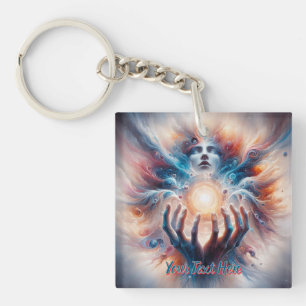 Llavero Energía cósmica aceptada por las manos