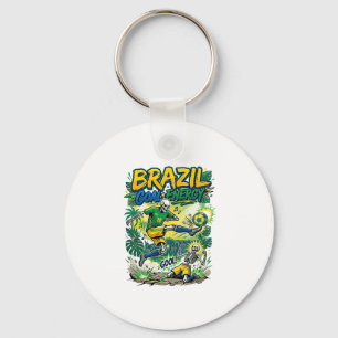 Llavero Energía de Gol de Brasil Esqueleto Delantero Nacio