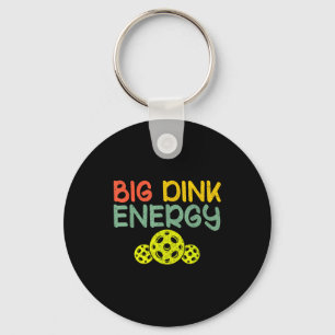 Llavero Energía retro grande de dink pickleball divertido