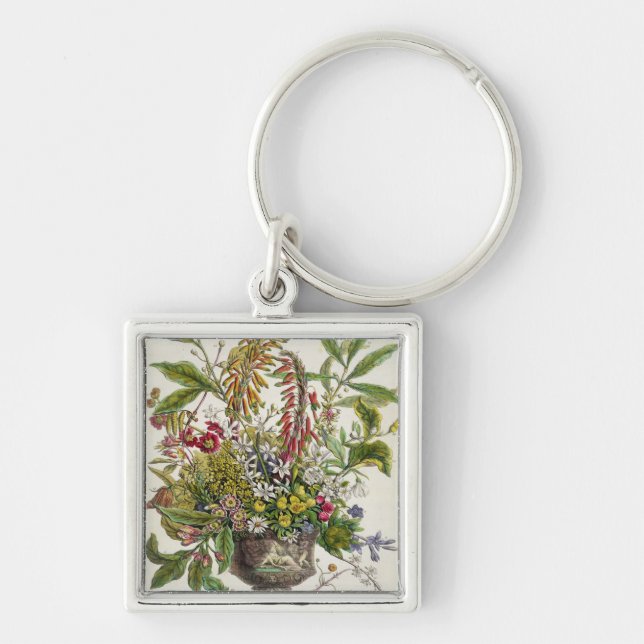 Llavero Enero, del ` doce meses de las flores (Frente)