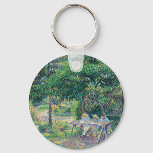 Llavero Enfants attabés dans le jardin Camille Pissarro