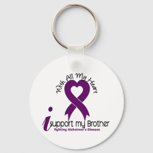 Llavero Enfermedad de Alzheimers apoyo mi Brother