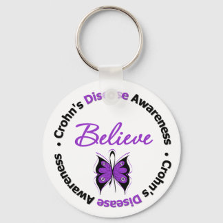 Llavero Enfermedad de Crohn crea conciencia mariposa
