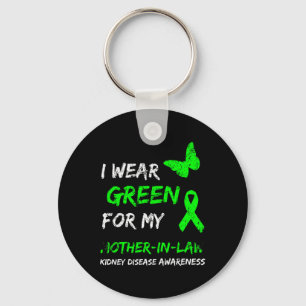 Llavero Enfermedad renal que uso verde para mi suegra R