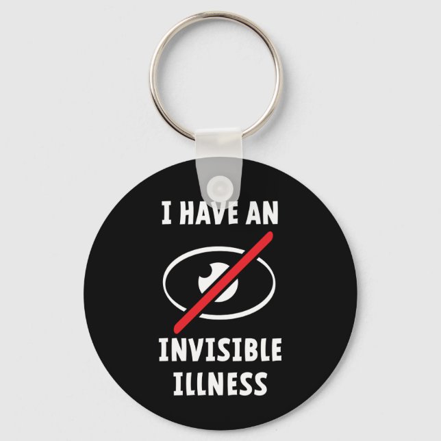 Llavero Enfermedades invisibles, discapacidad. Onzichtbare (Anverso)