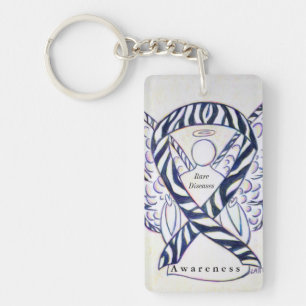 Llavero Enfermedades raras Cadena de claves de la cinta de