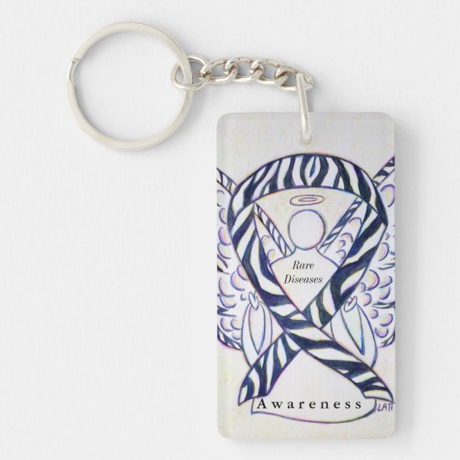 Llavero Enfermedades raras Cadena de claves de la cinta de (Frente)