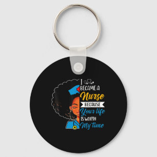 Llavero Enfermera afro retro Guay historia negra