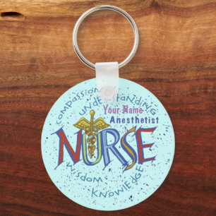 Llavero Enfermera Anesthetist Motto Keychain