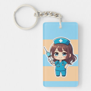Llavero Enfermera Chibi Original 2.0 - Cuidado de Precisió