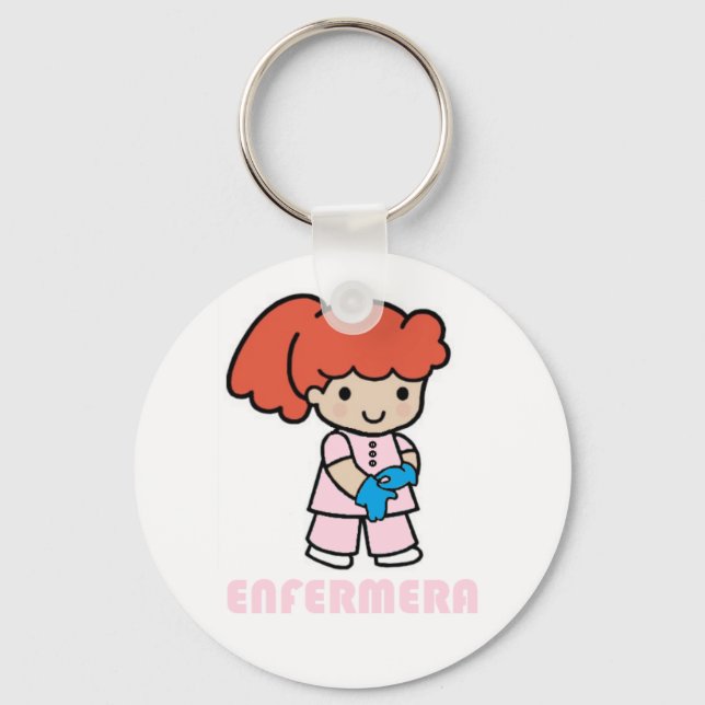 Llavero enfermera con guantes (Anverso)