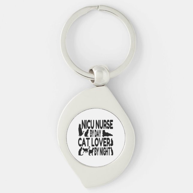 Llavero Enfermera de Cat Lover NICU (Anverso)