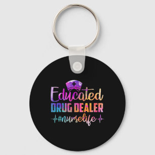 Llavero Enfermera de enfermería divertida con educación