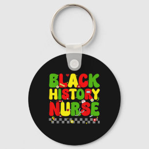 Llavero Enfermera de historia negra Mes de historia negra