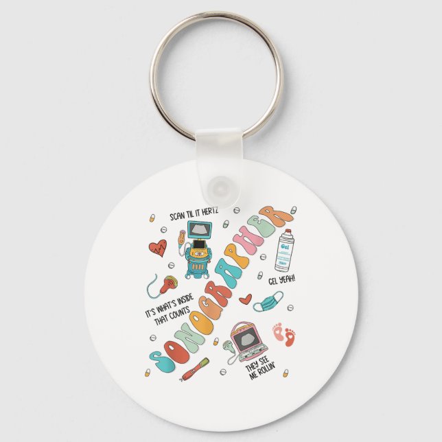 Llavero Enfermera de la Escuela de Sonógrafos Tecnológicos (Anverso)