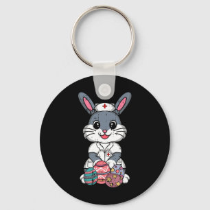 Llavero Enfermera de paramédica de pascua cazando divertid