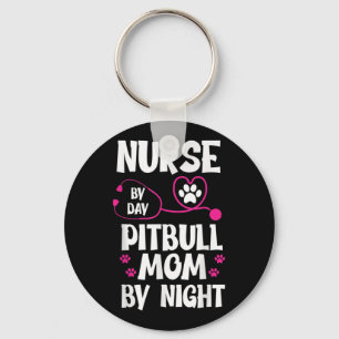 Llavero Enfermera de RN Toro Mami Paw Dog Puppy Lover