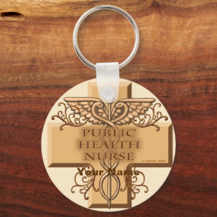 Llavero Enfermera de salud pública Caduceus Keychain