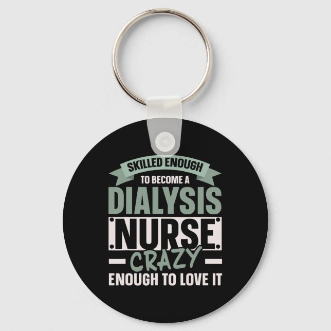 Llavero Enfermera Diálisis Enfermedad renal médica 1 (Anverso)
