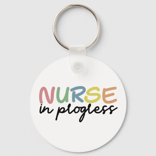Llavero Enfermera en curso Enfermera futura Regalos de enf (Anverso)