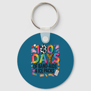 Llavero Enfermera escolar divertida 100 días de compresas