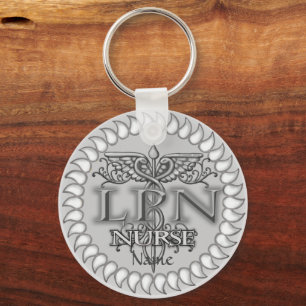 Llavero Enfermera Fancy LPN Caduceus keychain