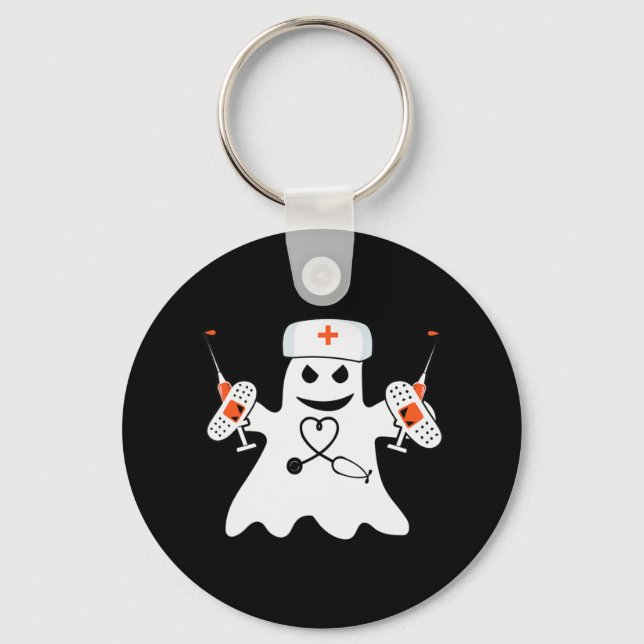 Llavero Enfermera fantasma Lazy Halloween Disstume Enferme (Anverso)