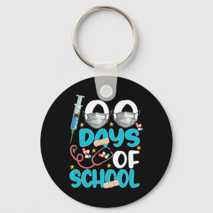 Llavero Enfermera feliz 100 días de fiesta escolar