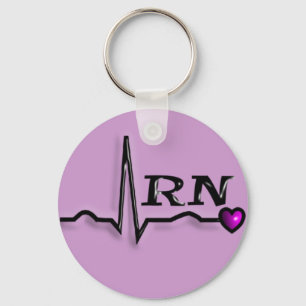 Llavero Enfermera inscrita "RN" Regalos QRS Diseño
