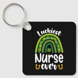 Llavero Enfermera más afortunada del Día de San Patricio