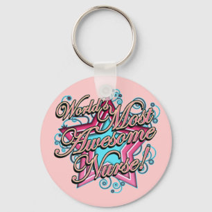 Llavero Enfermera más asombrosa del mundo
