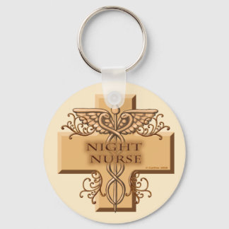 Llavero Enfermera nocturna Cross Caduceus